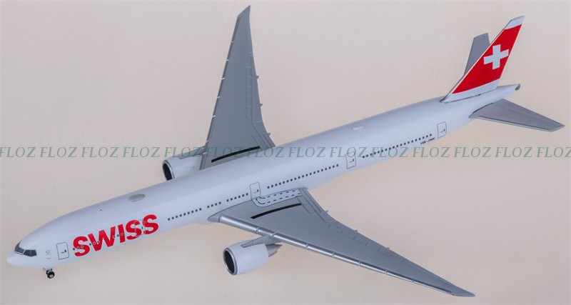 for Herpa for Swiss for Boeing 777-300ER HB-JNK 1:500 Aircraft Pre-built Model