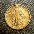 1917-P Type 2 T2 Standing Liberty Quarter Key Date•VG+ XF•Beautiful Toning