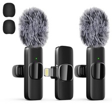 Professional Wireless Lavalier Lapel Microphone for iPhone, iPad, Mini Video...