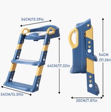 Foldable Children'S Step Stool, Step Stool with Toilet Seat, Unisex, Space-Savin