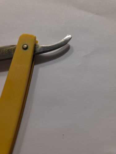 RARE ANTIQUE GENEVA CUTLERY CO. BARBER STRAIGHT SHAVING RAZOR HIGH CARBON STEEL - Picture 8 of 15
