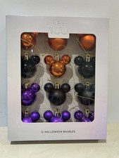 Disney 100 Boxed 12 Halloween Colour Theme Christmas Bauble Set
