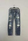 Vintage Men's Dolce&Gabbana D&G Denim Pants Ripped Jeans Distressed Blue Size 52
