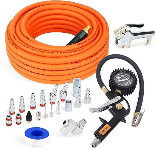 Accessories Kit,3/8 Inchx50ft Hybrid Air Compressor Hose