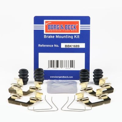 BORG & BECK BBK1689 Disc Brake Pad Accessory Kit Front Fits Kia Rio Stonic