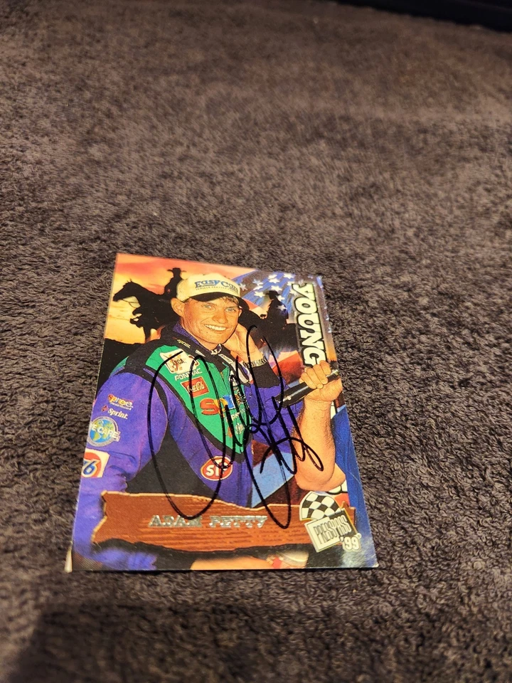 1999 PRESS PASS ADAM PETTY ROOKIE signed VINTAGE card AUTOGRAPHED JSA CERTIFIED - Image 3 of 4