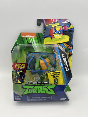 TMNT Rise Leonardo Battle Shell W/ Mystery Battle Gear New Sealed