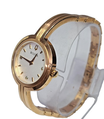 BULOVA RHAPSODY GOLD TONE QUARTZ DRESS WATCH FOR WOMEN MB5-375