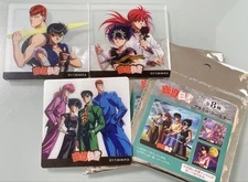 Yu Yu Hakusho Acrylic Coaster Set 3pcs Yusuke Kuwabara Hiei Kurama