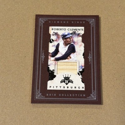2016 Panini Diamond Kings Mini Framed Materials 01/10 Roberto Clemente HOF 