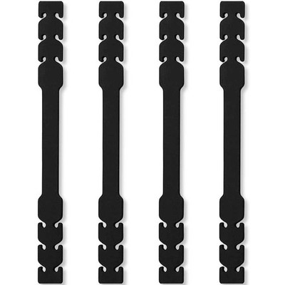4 Mask Extender Ohrverlangerungsmaske Maskenhalter Verstellbar Ohrhaken Schwarz