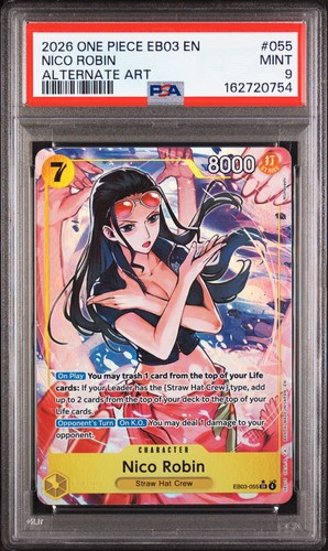 Nico Robin (Alternate Art) graded PSA 9 for sale on eBay