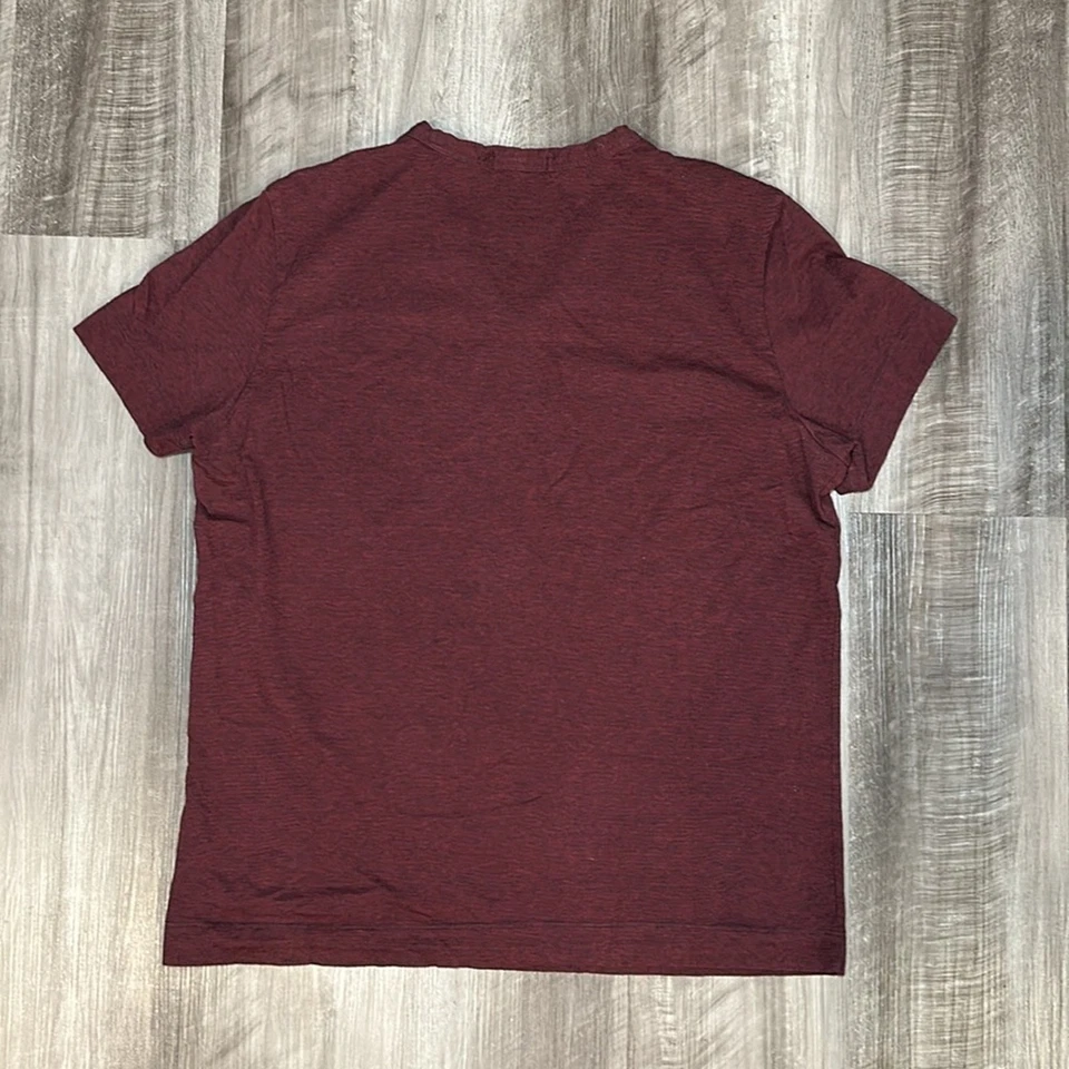 Theory Gaskell Armington Feeder Stripe V-Neck Tee - Large - Image 3 of 4