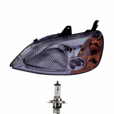 Halogen Scheinwerfer rechts H4 für Honda Civic VII Stufenheck inklusive Lampen