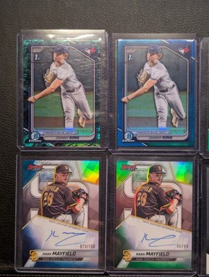 (12) Bowman Top 100 Pitcher Lot Lamkin Tong Johnny King Kash Mayfield Autos