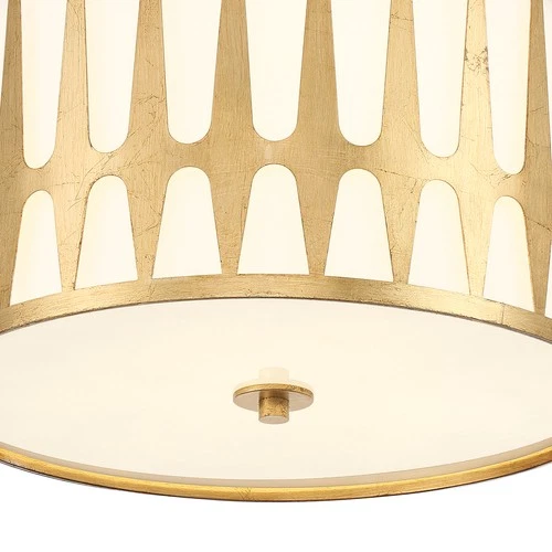 Crystorama Lighting Group ROY-800 Royston 3 Light 18"W Flush - Black - Picture 4 of 9