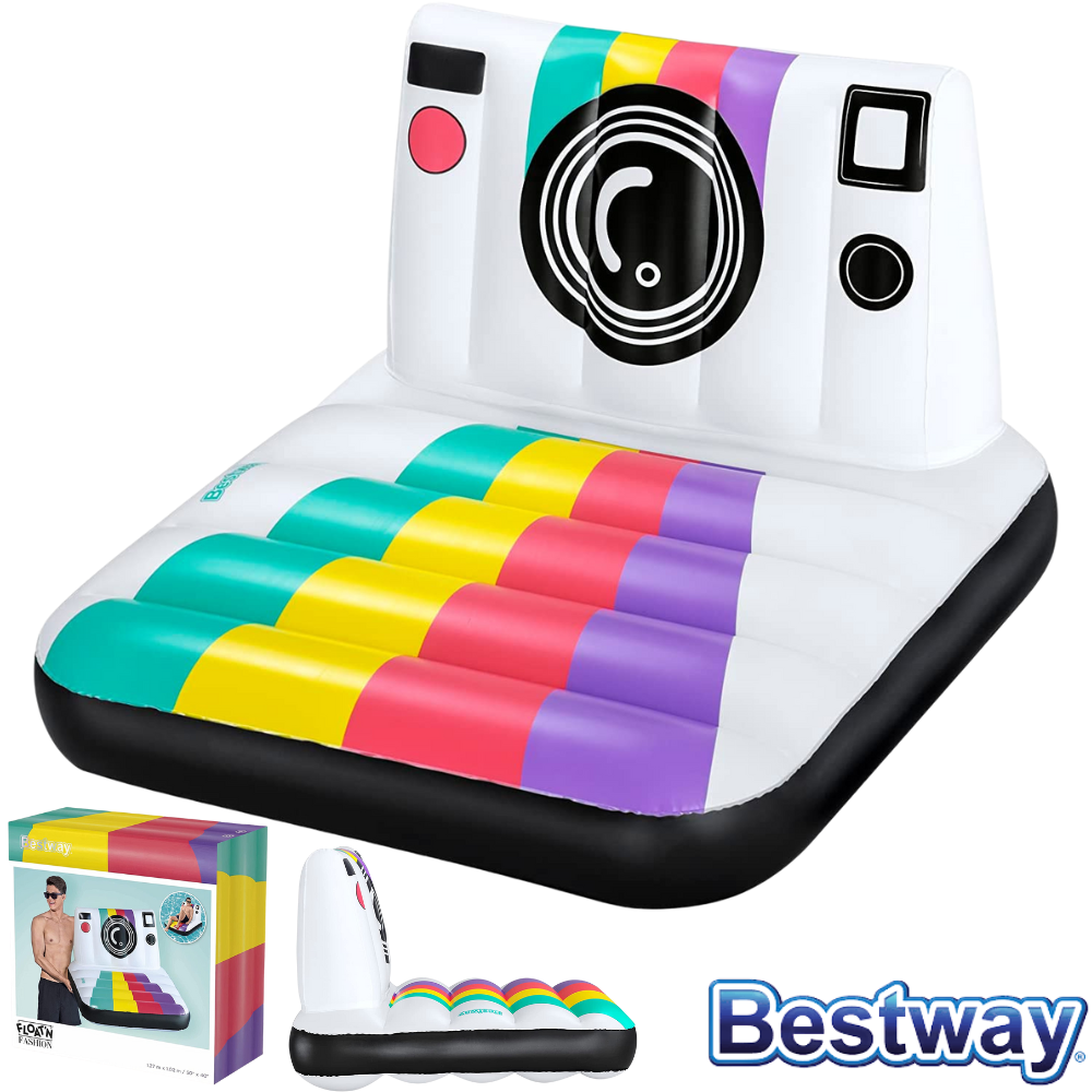 Bestway POLTRONA MATERASSINO GONFIABILE PISCINA MARE cm 127x102