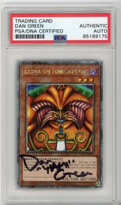 PSA Dan Green Exodia the Forbidden (One Quarter Century Secret Rare) TN23-EN002