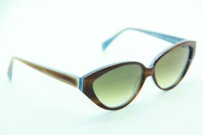 NEW MORGENTHAL FREDERICS TATIANA 740 BROWN BLUE AUTHENTIC SUNGLASSES  58-12 !
