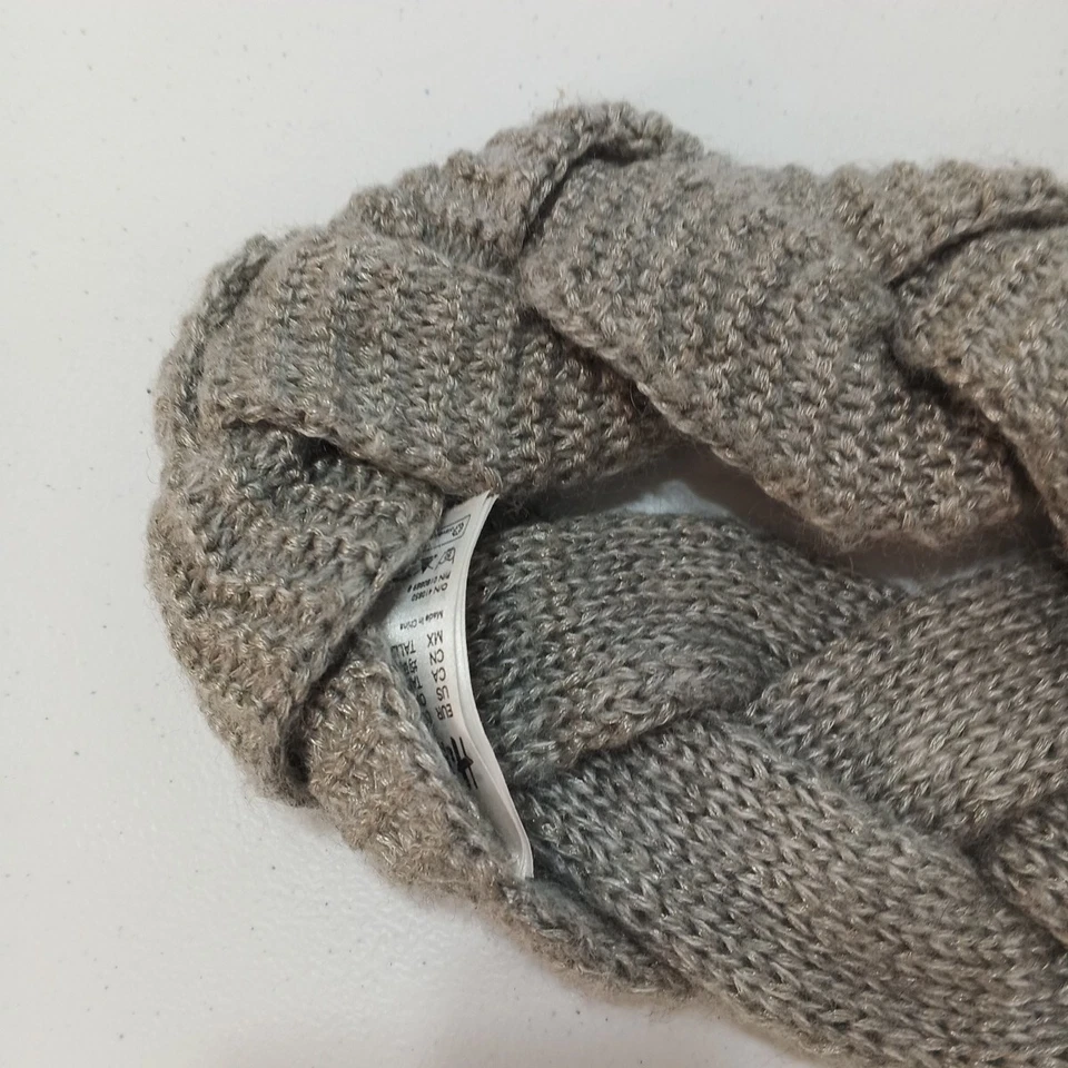 Diadema de invierno H&M tejida informal gris talla única estilo cable Foto 2 de 4