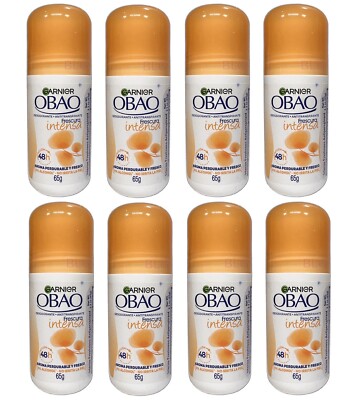Garnier OBAO INTENSE Deodorant Antiperspirant Roll-Ons 48Hours Odor Free 8-Pack
