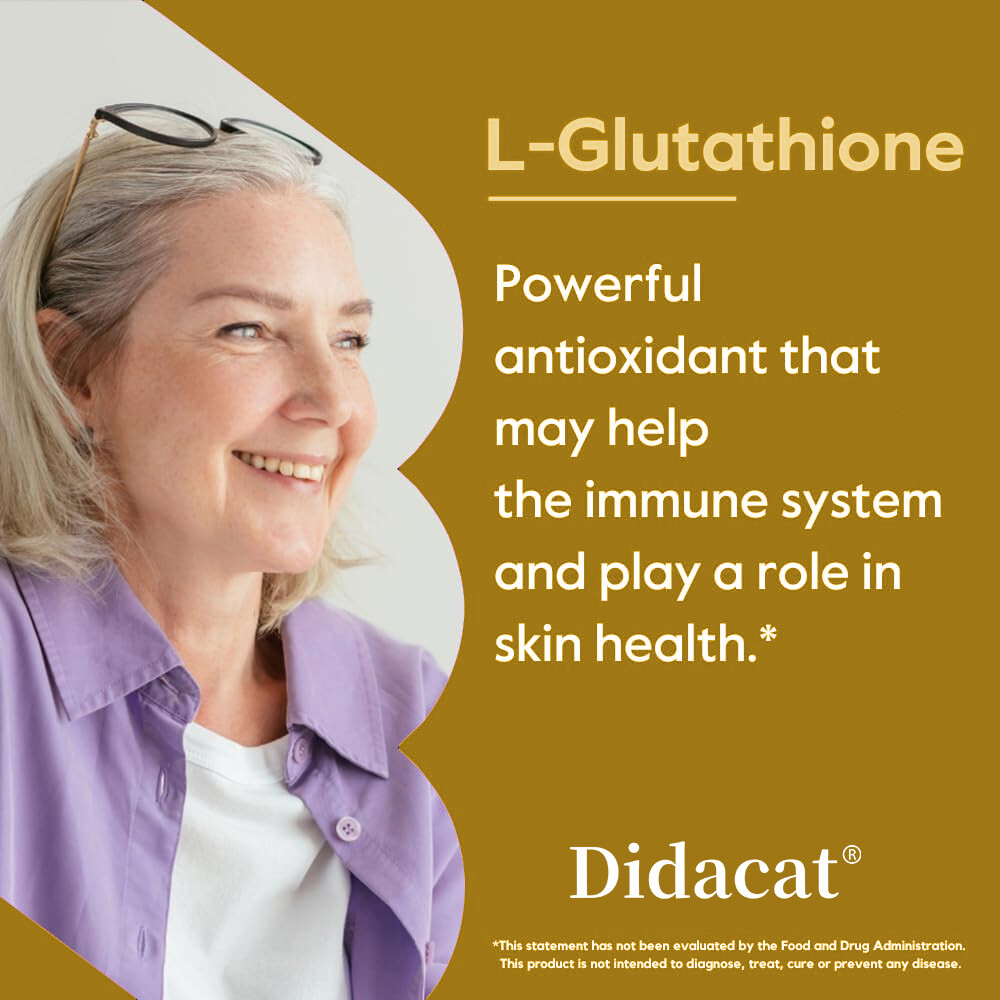 L-Glutathione Supplement, Antioxidant, Skin Lightening, Liver and Immune  Health