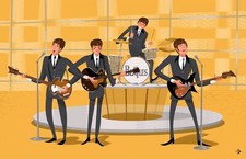 Alan Bodner SIGNED I Wanna Hold Your Hand The Beatles Print Ltd Ed of 15 DLX Reg