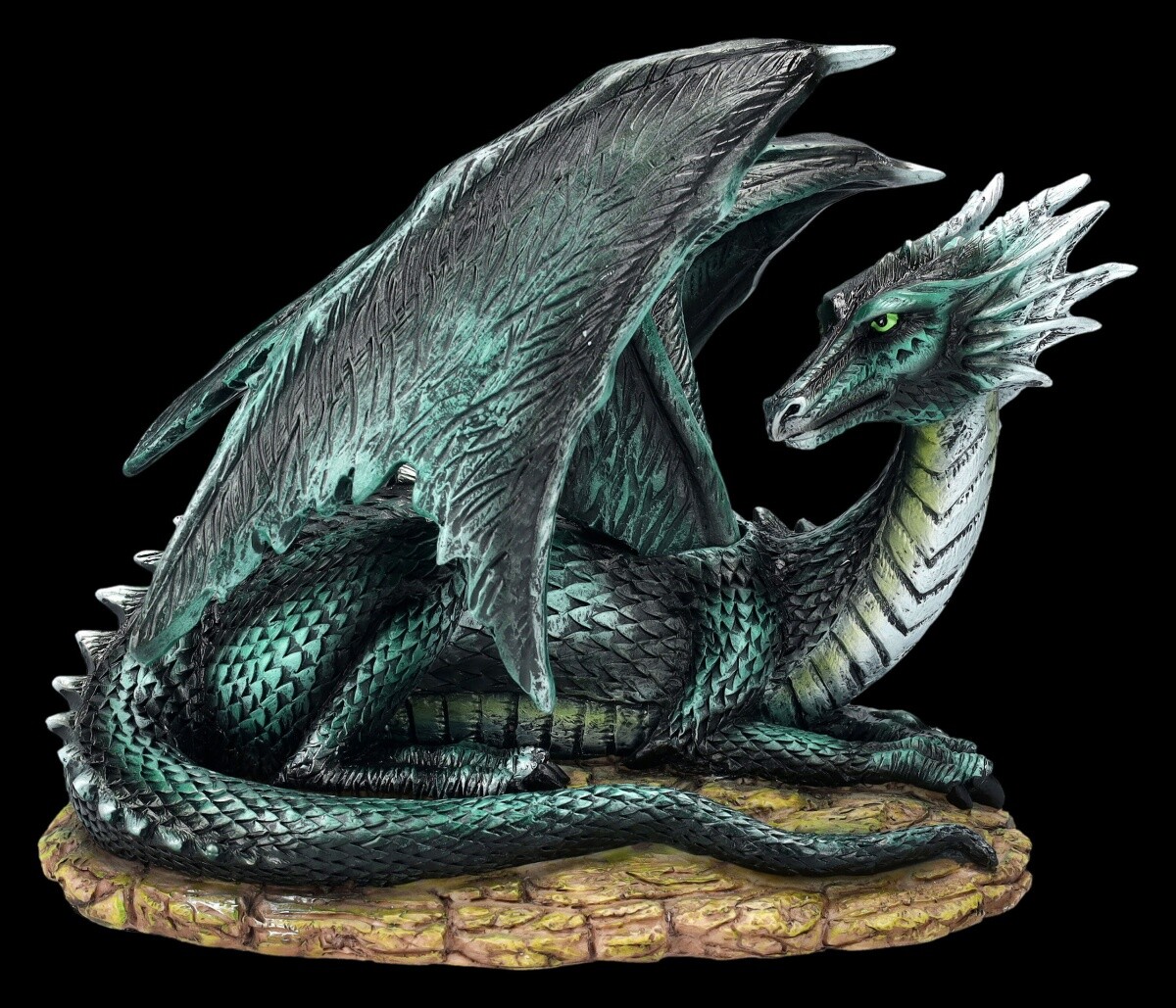 Dragon Figure - The Green Dragon - Fantasy Gothic Decor