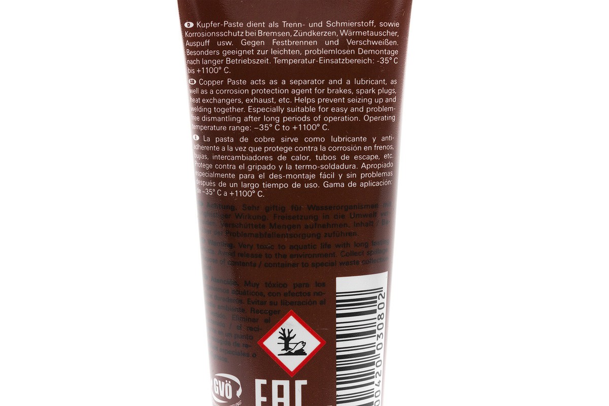 Pasta Di Rame 500 Ml Grasso Antigrippante Per Alte E Basse - Foto 6