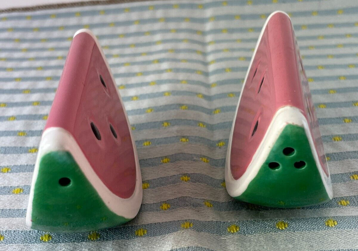 Watermelon Salt and Pepper Shaker Knobler Japan eBay