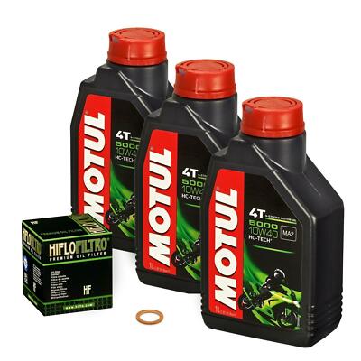 Yamaha Warrior (YFM 350 X), 00-04, 3GD; Motul 10w40 Öl; HiFlo Ölfilter Motoröl