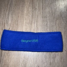 Vintage Ski Winter Turtle Fur Fleece Ear Warmer Head Band Stitched Boyne USA