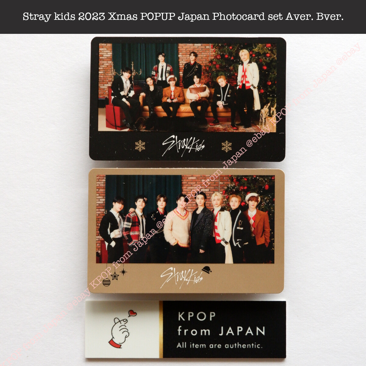 Stray kids 2023 Xmas POPUP Japan Official Photocard set Aver