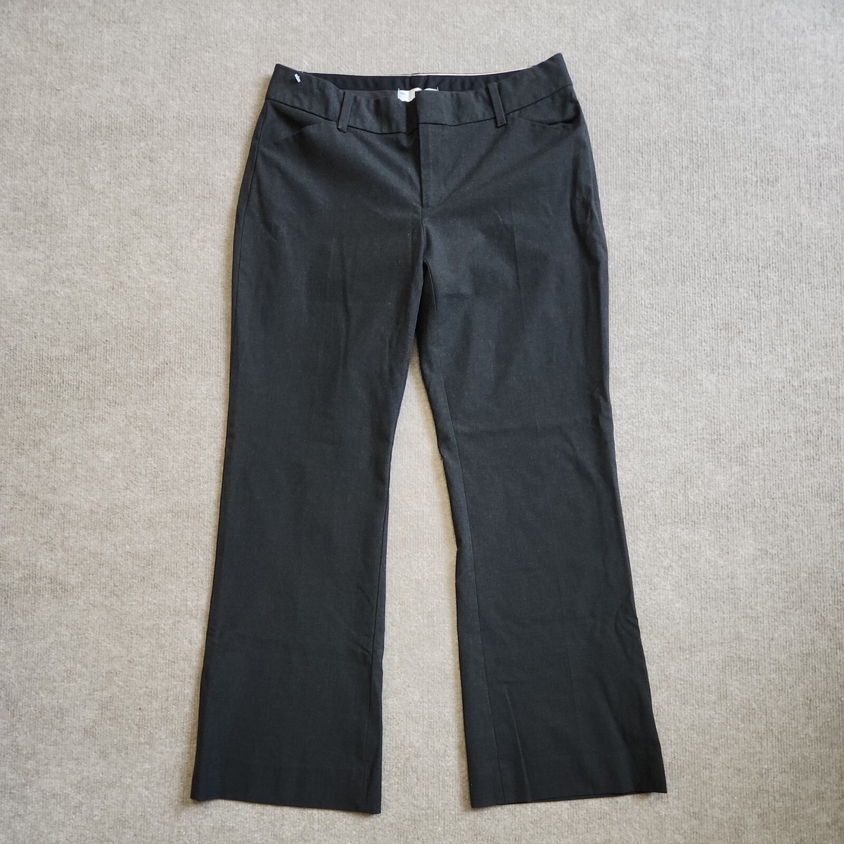 Gap Curvy Stretch Dress Pants Womens Size 8A Charcoal Gray Bootcut | eBay