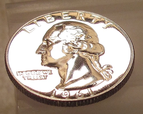 1961 Choice / Gem Proof Quarter 90%   Blazing Mirrored Surfaces #227-202