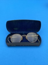 American Optical FUL-VUE Art Deco Full Rim EYEGLASSES GOLD 1/10 12K GF w/ Case