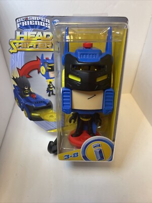Imaginext DC Super Friends Head Shifters Batman & Batmobile Set SEE NOTE