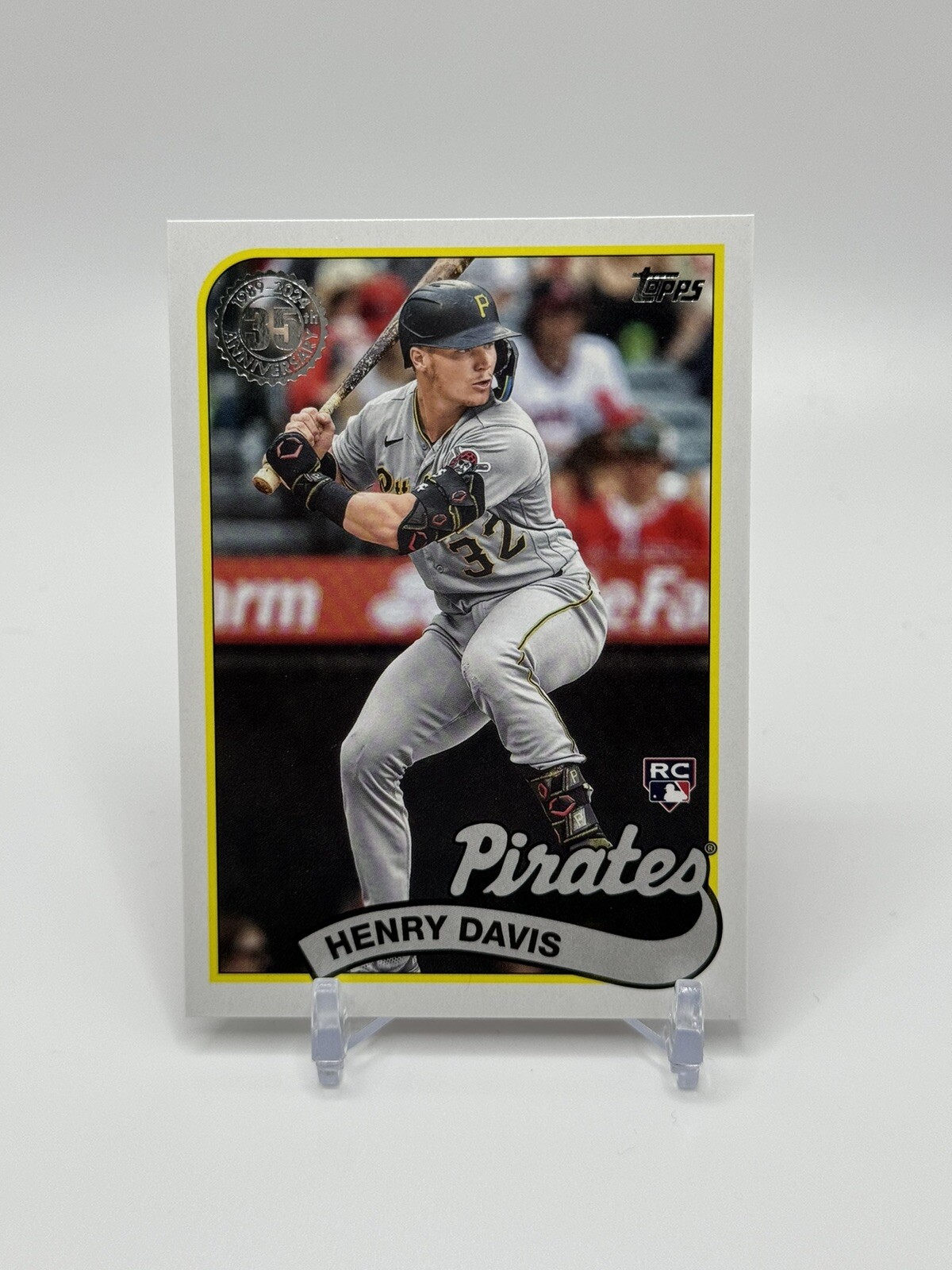 2024 Topps Series 1 1989 35th Anniversary Henry Davis RC Rookie #89B-28 Pirates