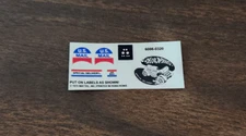 Hot Wheels Special Delivery Mail Redline DIE CUT Reproduction Stickers