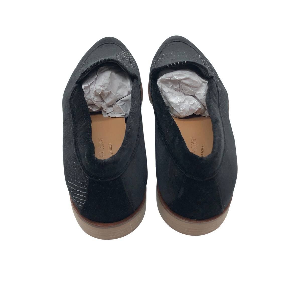 Everlane Womens Velvet Modern Loafer Slip On Shoes Black 