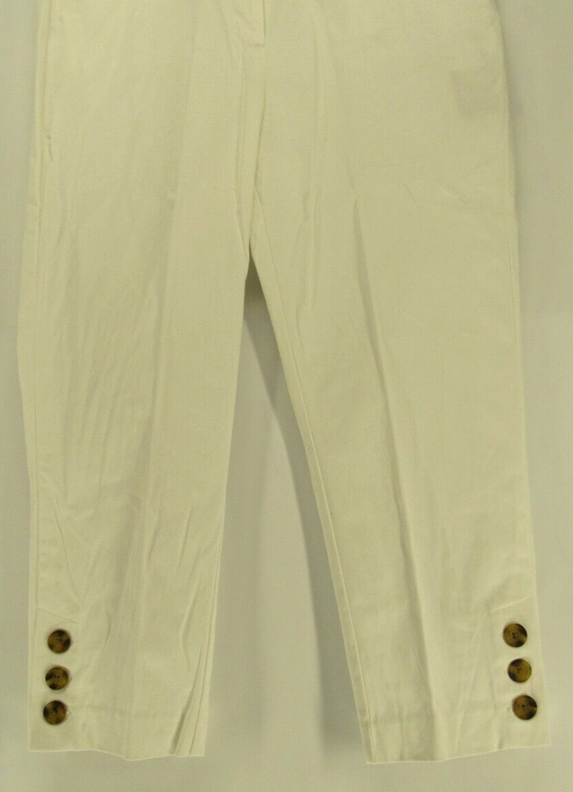Dana Buchman Signature Womens White Chino Pants S… - image 4