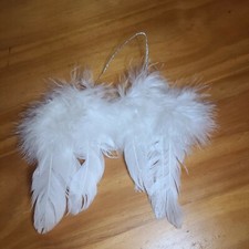 ANGEL WING FEATHER ORNAMENT, NEW, CHRISTMAS TREE, WINTER, HOLIDAY, GIFT