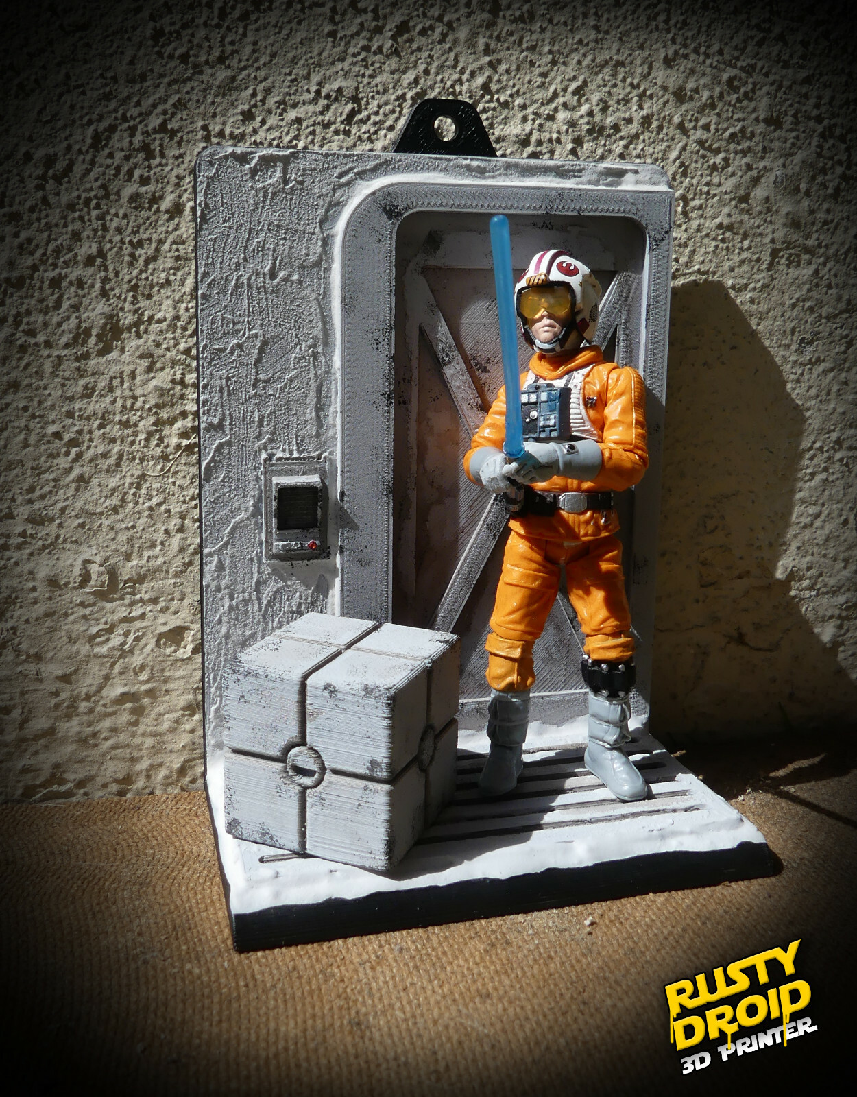 Diorama Echo Base Star Wars customisé premium pour vitrine de collectionneur 1:18