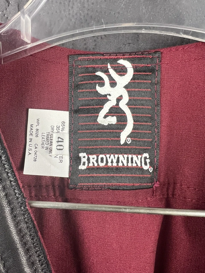 Browning Vest Men M Red Maroon Shooting Padded Shoulder Hunting Trap Cargo Mesh - Image 3 of 4