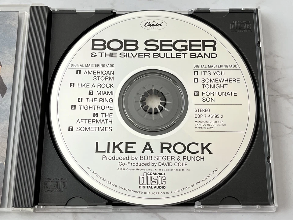 Bob Seger & The Silver Bullet Band Like A Rock CD TARGET ERA! JAPAN 1986 OOP! - Image 2 of 4