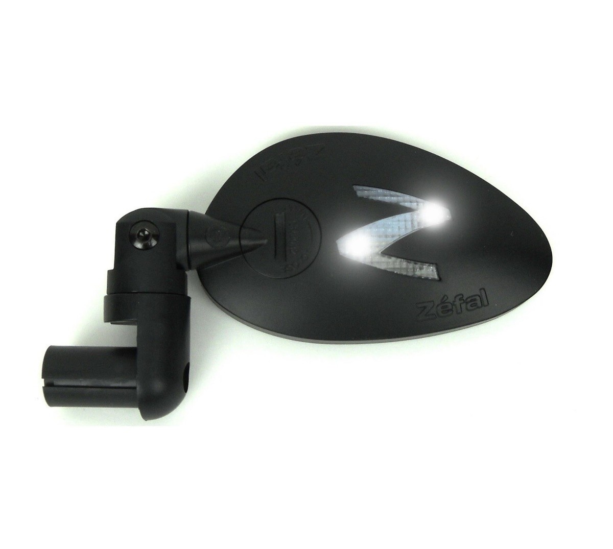Zefal Bike Mirror with LED Bike Light Universal Handlebar Zefal Bike Mirror with LED Bike Light Universal Handlebar