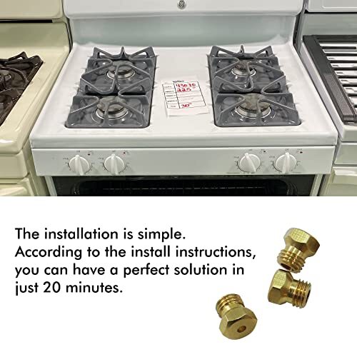 Range Stove Oven Orifice Conversion Kit Propane Lp Natural Gas Brass