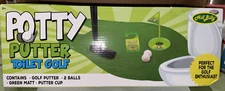 Funny Potty Putter Toilet Time Golf Game Mini Golf - Great Father’s Day Gag Gift