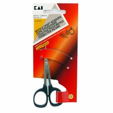 Kai 5100C 4-Inch Curved Point Needle Craft Embroidery Scissors