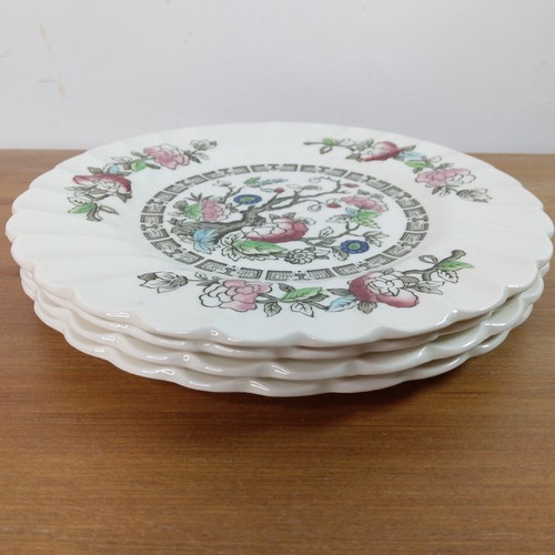 4 MYOTT STAFFORDSHIRE ENGLAND INDIAN TREE 6 1/2" Saucer Desert Plate FOR DISPLAY - Picture 11 of 15